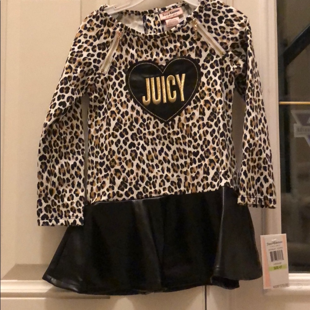 Little girls cheetah dress